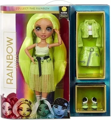 Rainbow High Karma Nichols / Neon Color Fashion Doll