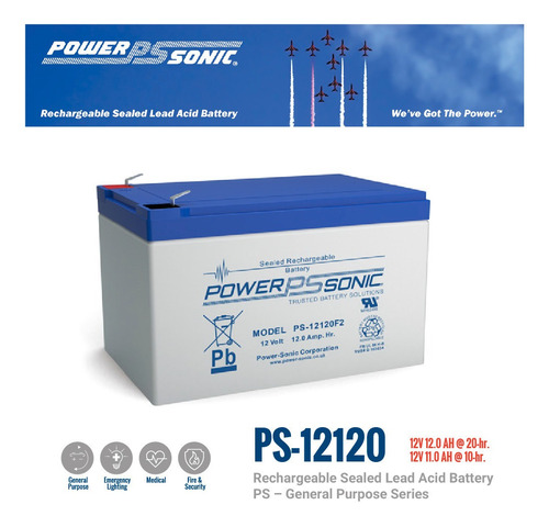 Bateria Sla Power Sonic 12v 12ah