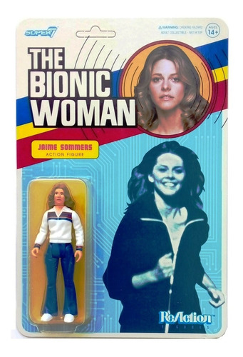 Jaime Sommers The Bionic Woman Mujer Bionica Reaction Super7