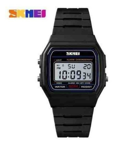 Relogio Skmei 1412 Original Tipo F91 Data Alarm Crono Wr50m