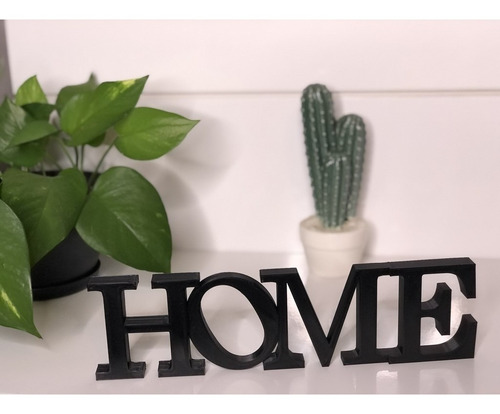 Imagem 2 de 4 de Palavra Decorativa Home - Decoração Sala De Estar Jantar