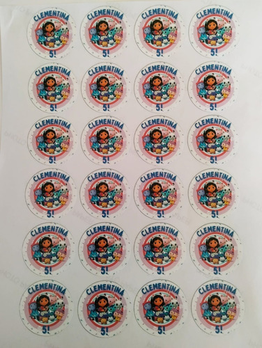 Imagen 1 de 10 de Plancha A4 Stickers, Autoadhesivos Personalizados Troquelado