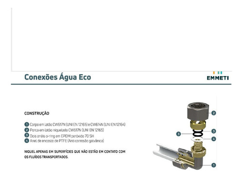 Cotovelo Fêmea Com Flange Água Eco 20x1/2