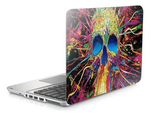 Skin Adesivo Protetor Para Notebook 15 Wide Caveira D25