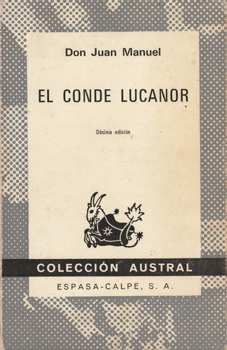 Libro, El Conde Lucanor De Don Juan Manuel