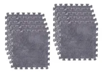 Comprar 10x Alfombras Cuadrados Entrelazados, Alfombras Felpa