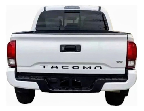 Emblema  Toyota Tacoma Batea Negro 2016-2020 No Vinil Letras
