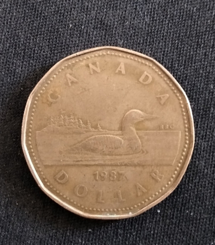 Moneda 1 Dólar Canada 1987