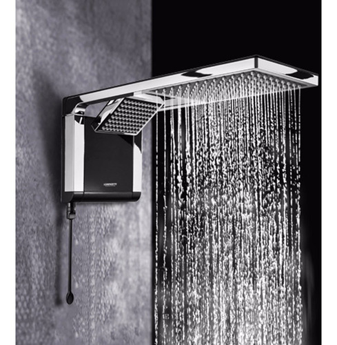 Imagem 3 de 6 de Ducha Lorenzetti Acqua Duo Ultra Preta / Cromada 220v 6800w