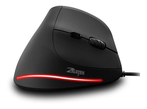 Imagen 3 de 3 de Mouse vertical Zelotes T20 negro