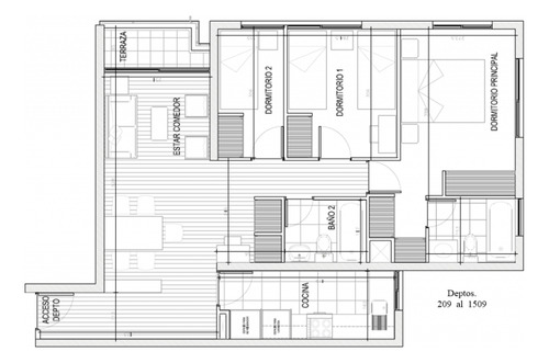 Departamento Celia Solar/diagonal Av. Vic. Mackenna
