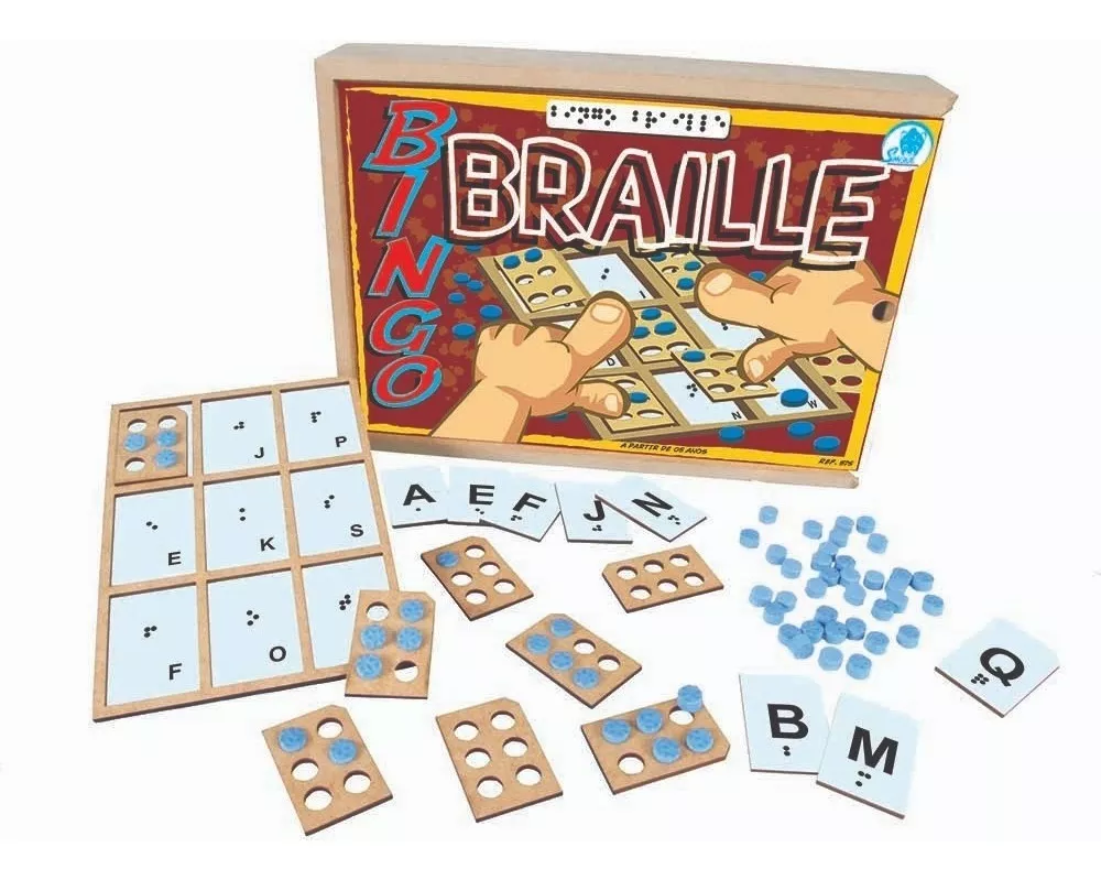 Jogo de Damas adaptado Braille