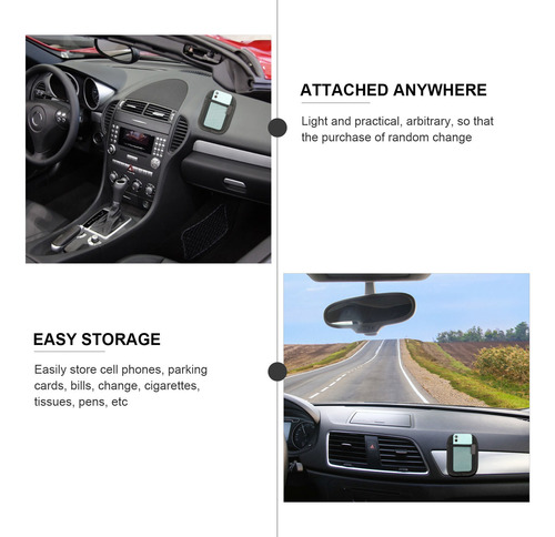 Organizador De Almacenamiento Adhesivo Para Coche, 2 Unidade