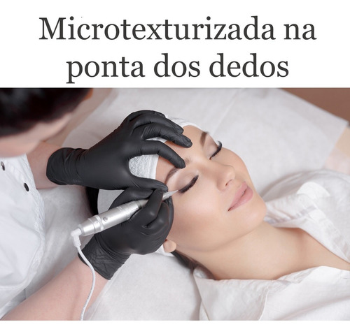 Luvas descartáveis antiderrapantes Talge cor preto tamanho G de nitrilo x 100 unidades