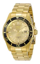 Comprar Reloj pulsera Invicta 30025 con correa de acero inoxidable color oro - fondo champagne - bisel oro\u002Fnegro