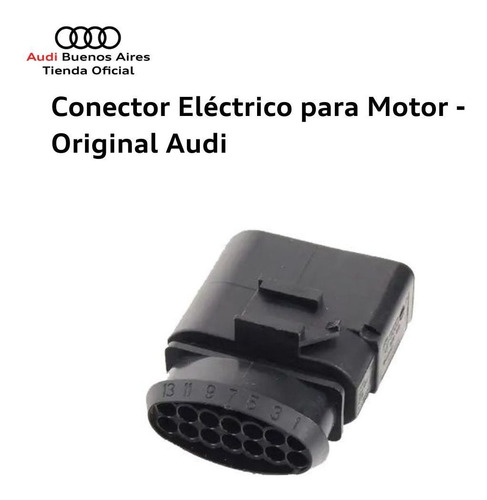 Imagen 6 de 9 de Ficha/conector Eléctrico Para Motor Audi 6x0-973-817