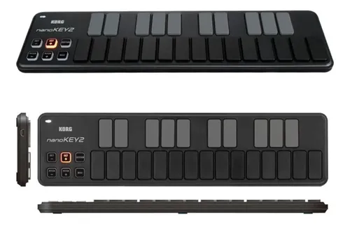 Teclado USB MIDI Korg NanoKey2 25 Teclas Negro Compatibilidad MIDI