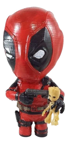 Action Figure Marvel Stl Deadpool Vs Groot