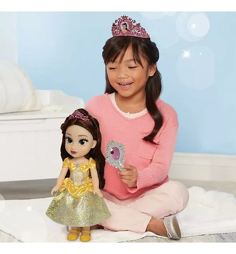 Boneca Princesa Bella Disney Com Acessórios Infantil