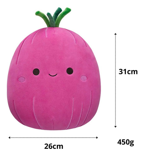 Bicho Pelúcia Squishmallows Grande Sunny Conforto Azizbek Roxo