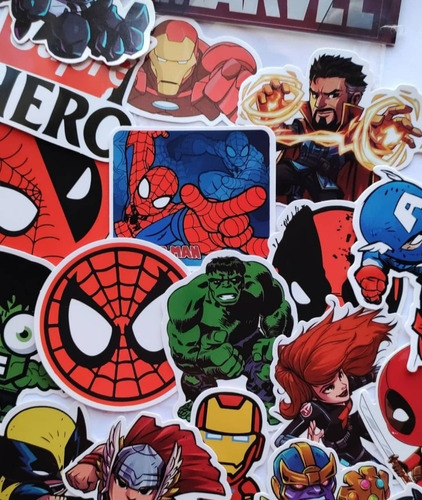 Stickers Marvel, Dc, Stitch, Harry Potter, Greys Anatomy 