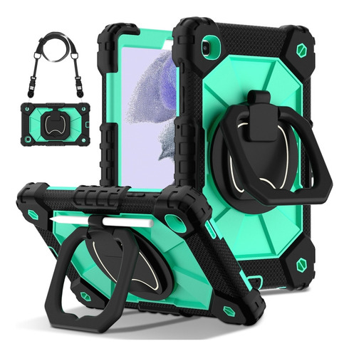 Funda Híbrida De Pc Verde Menta Para Samsung Galaxy Tab A7 L