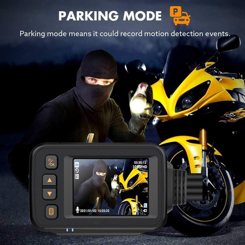 Cámara Para Salpicadero De Moto, Pantalla Ips De 2 Pulgadas,