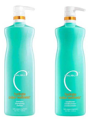 Malibu C Hydrate Color Wellness Champú Acondicionador Lite.