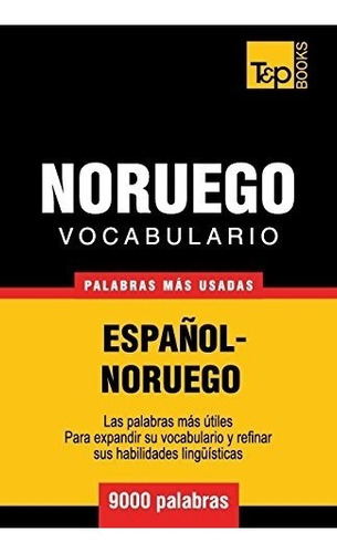 Libro : Vocabulario Español-noruego - 9000 Palabras Mas ...