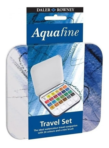 Imagem 2 de 4 de Estojo Aquarela Daler Aquafine Travel Set 24 Cores + Pincel