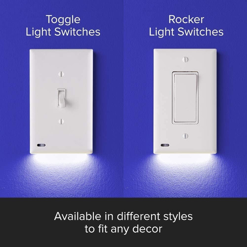 Tapa Para Interruptor De Luz Con Luz Nocturna Led Integrada