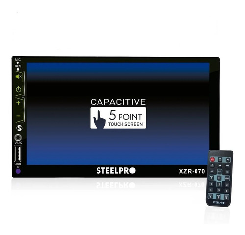 Imagen 1 de 5 de Autoestéreo De Pantalla Táctil 7 Pulgadas Bluetooth Steelpro