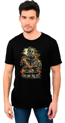 Playera Halloween Myers Horror Terror Diseño 39 Beloma