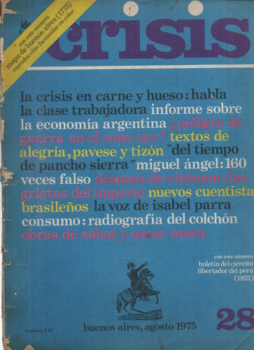 Revista Crisis 28 Ag 1975 Pavese Tizon Vietnam