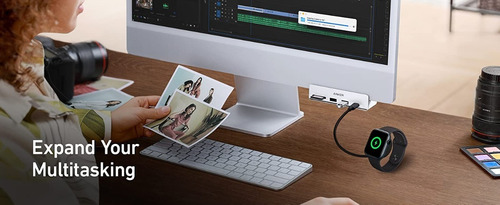 Imagen 9 de 9 de Hub Usb-c - Anker - 2 Port Usb-a 1 Usb-c 3.2 Sd/microsd iMac