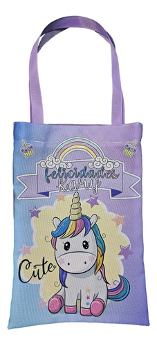 10 Dulceros Bolsita Unicornio Cute Personalizados