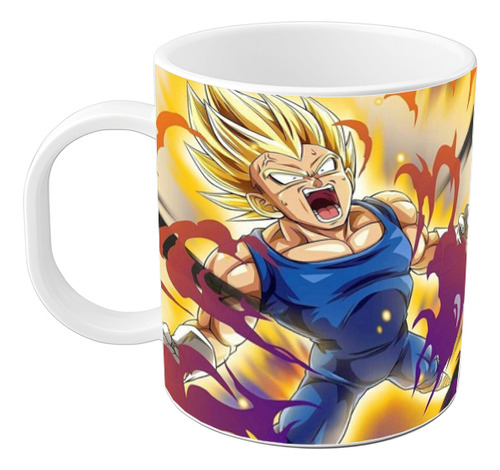 Taza Anime Dragon Ball Vegeta Super Saiyayin Plastico