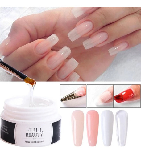 Kit Gel De Construcción Profesional Para Uñas Manicura 4pz