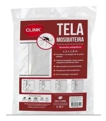 Tela Mosquiteira Anti-inseto Mosquito Mosca + Fita Cola
