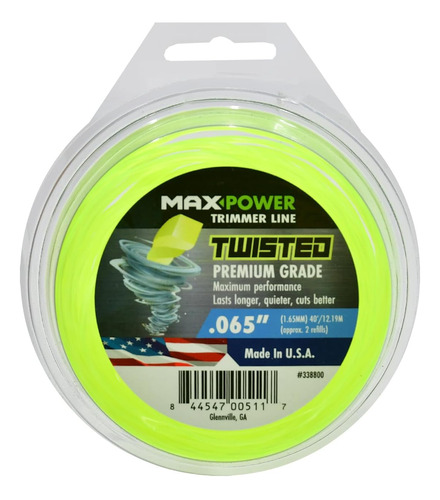 338800 Premium Twisted Trimmer Line .065-inch Twisted T...