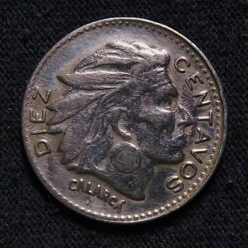 Colombia 10 Centavos 1959 Exc Km 212.2 Nativo Calarca