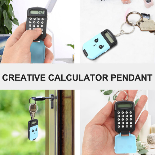 Mini Calculadora Llavero Portátil Lindo Calculadora De 2 Pie