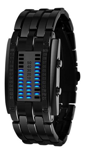 Reloj Binario Led Digital Skmei Matriz Creativo Para Mujer