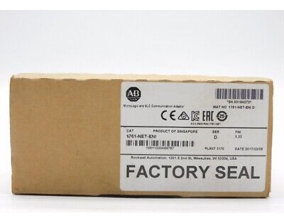Allen Bradley 1761-net-eni Ser. D F/w 3.22 Date: 2017 Ns Qqc