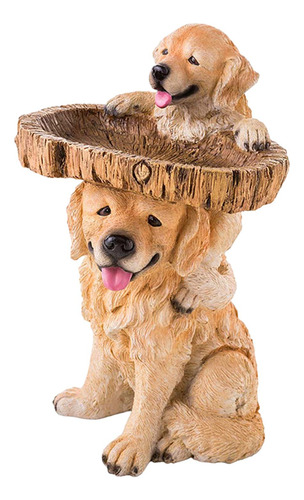Estatua De Perro, Estatuilla De Jardín, Cuenco De Baño