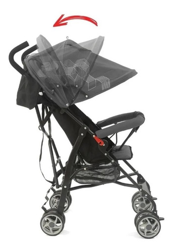 Carrinho Bebê Guarda Chuva 6-36 Mês 15kg Umbrella Baby Style Cor Preto