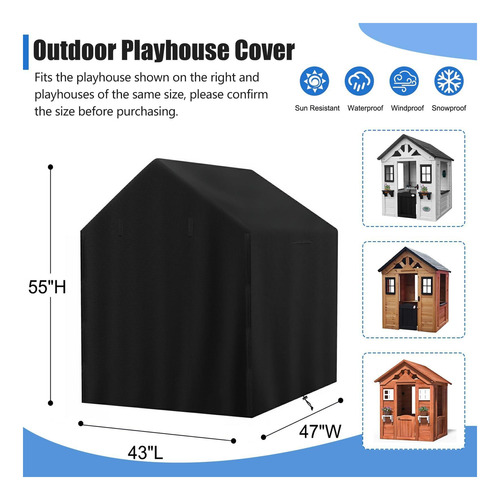 Funda De Casa De Juegos Para Niños Tonhui Outdoor, 43 De Lar