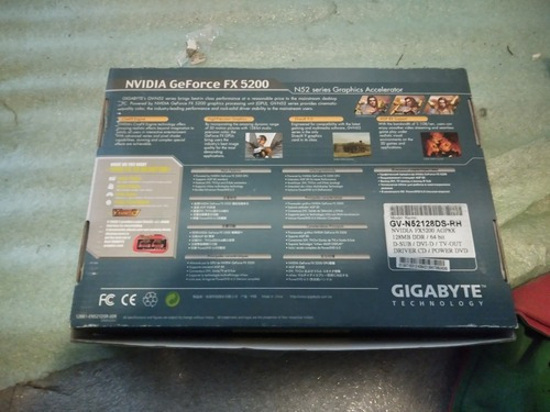 Placa de video Nvidia Gigabyte  GeForce 5 FX Series FX 5200 GV-N52128DS-RH