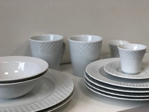 Imagen 7 de 7 de Vajilla Blanca Set X 12 Platos Playo Postre Bowl Porcelana