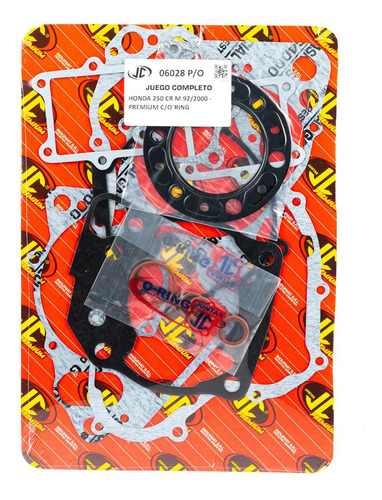 Juego Juntas Honda Cr 250 92/2000 Premium Con Oring Jc